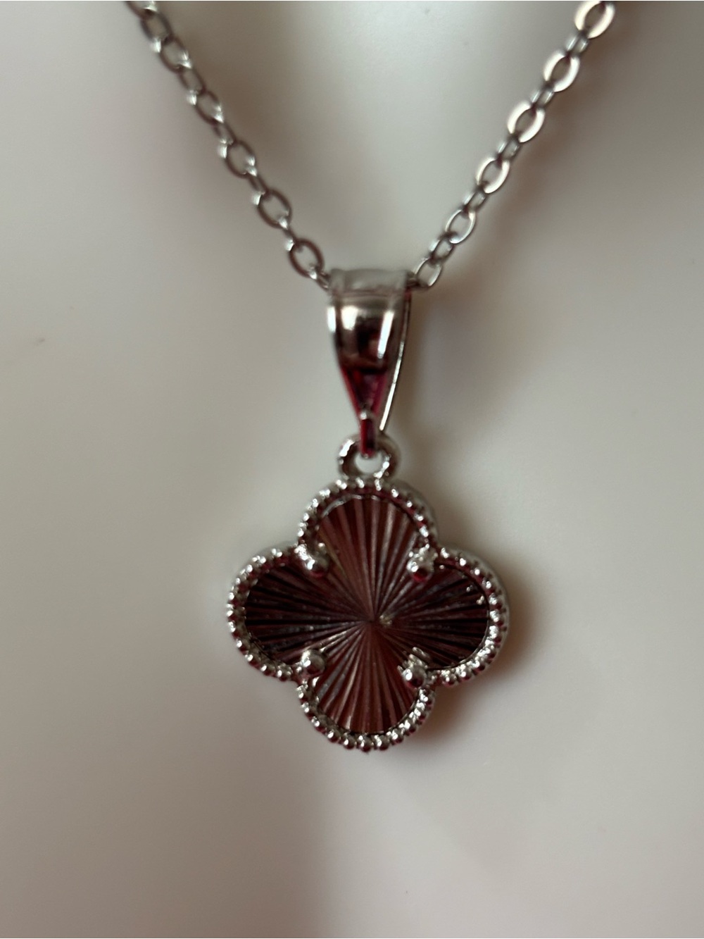 Stainless steel  Clover Pendant Necklace